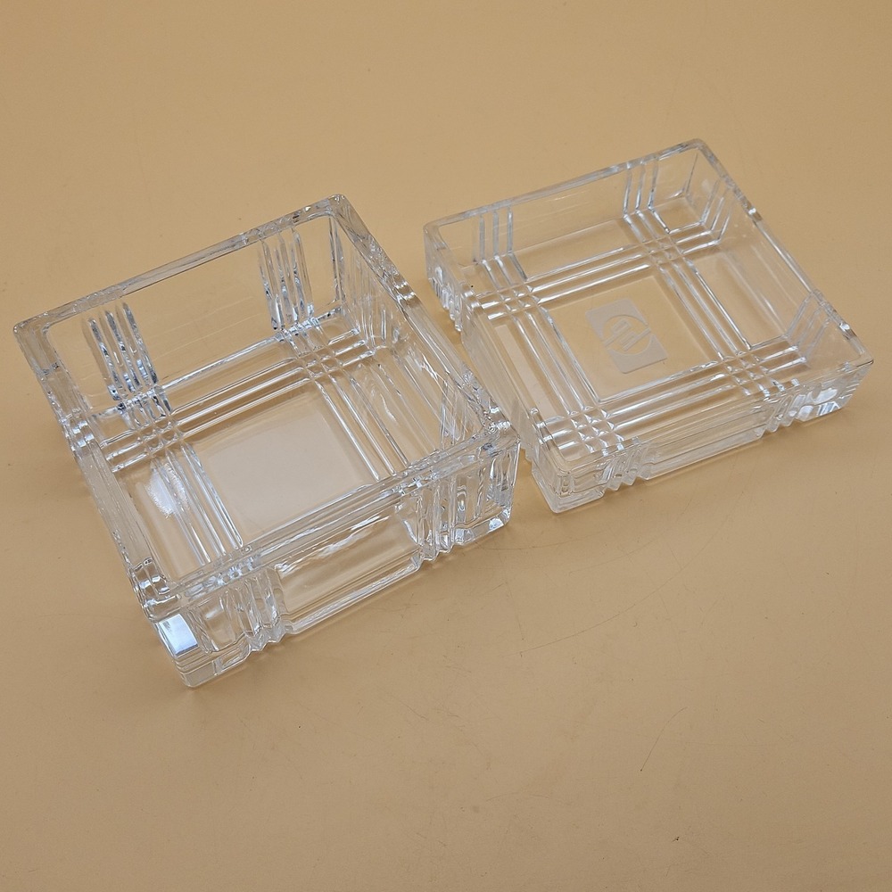 Vintage HP Hewlett Packard Glass Trinket Dish Employee Giveaway Box - Picture 6 of 8